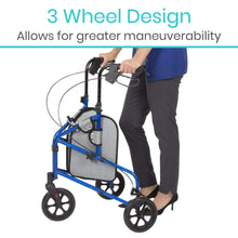 Load image into Gallery viewer, 3 Wheel Rollator