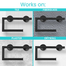 Load image into Gallery viewer, Metal Grab Bar With Toilet Paper Holder