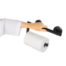 Load image into Gallery viewer, Metal Grab Bar With Toilet Paper Holder