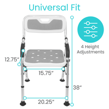 Load image into Gallery viewer, Lightweight Folding Shower Chair