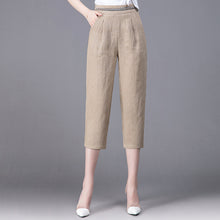 Load image into Gallery viewer, Linen Pants Summer New Loose Harem Pants Women