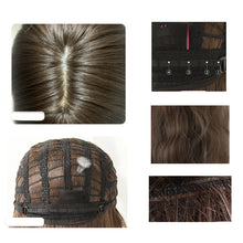 Load image into Gallery viewer, Mid-point Wig, Female Long Hair, Long Straight Hair, Net red, Mid-length Hair, Natural Face Trimming, No Bangs, Korean Style Full Headgear