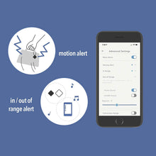 Load image into Gallery viewer, Tracmo Bluetooth Key Finder Locator Item with APP for Phones Smart Alarm Tracker Waterproof Compatible with Smart Home Device for Kids Pets Luggage Wallet Patient Battery Replaceable 1Pack (Black)