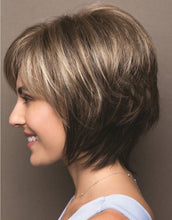 Load image into Gallery viewer, Mixed Blonde Brown Short Wigs Natural Hair Wigs Heat Resistant Hair Wig