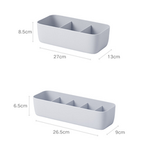 Load image into Gallery viewer, Socks Storage Box Bra Underwear Organizer Desktop Drawer Finishing Box Bathroom Plastic Storage Case Closet Organiser