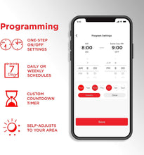 Load image into Gallery viewer, Ultrapro 7-Outlet Wi-Fi Surge Protector, Smart Power Strip, 3 Ft Cord, 3 Group Controlled Outlets, Works with Amazon Alexa & Google Home, 1440 Joules, Black, 55144