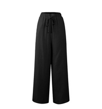 Load image into Gallery viewer, Linen wide-leg pants