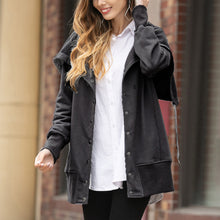 Load image into Gallery viewer, Snap Button Sweatshirt Jacket