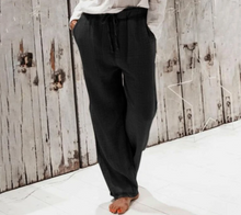 Load image into Gallery viewer, Linen wide-leg pants