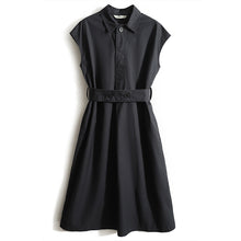 Load image into Gallery viewer, Ladies Cotton POLO Neck Short Sleeve Dress