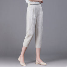 Load image into Gallery viewer, Linen Pants Summer New Loose Harem Pants Women