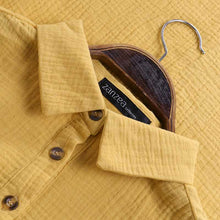 Load image into Gallery viewer, Cotton and linen long sleeve dress