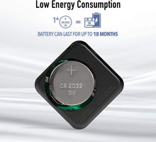 Load image into Gallery viewer, Tracmo Bluetooth Key Finder Locator Item with APP for Phones Smart Alarm Tracker Waterproof Compatible with Smart Home Device for Kids Pets Luggage Wallet Patient Battery Replaceable 1Pack (Black)