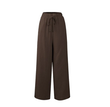 Load image into Gallery viewer, Linen wide-leg pants