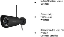 Load image into Gallery viewer, Outdoor Security Camera,G4 Full HD 4MP 2K Wifi Security Camera, Alexa Compatible, AI & Motion Detection, Free Cloud Service Included, 65Ft Night Vision IP66 Weatherproof,Black