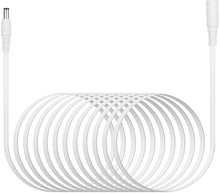 Load image into Gallery viewer, White Power Extension Cord Replacement for Alexa 4Th Gen, Alexa Show 10 (3Rd Gen), Show 8 - DC Flat Charging Plug Cable, 16Ft Long