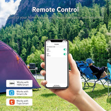 Load image into Gallery viewer, Outdoor Smart Wifi Plug Outlet, Heavy Duty Wi-Fi Timer with One Grounded Outlet, Wireless Remote Control by App Compatible with Alexa and Google Home Assistant 2.4 Ghz Only, ETL Listed (1 Pack)