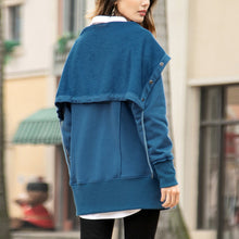 Load image into Gallery viewer, Snap Button Sweatshirt Jacket