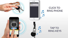 Load image into Gallery viewer, Key Finder Phone Finder Bluetooth Tracker with Replaceable Battery, 200 Feet Range, Amazon Alexa Integrated Skill, Stainless Steel, LED Light, Key Ring Included, Silver Platinum