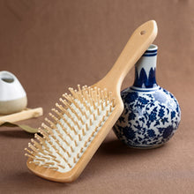 Load image into Gallery viewer, Wood Comb Professional Healthy Paddle Cushion Hair Loss Massage Brush