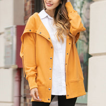 Load image into Gallery viewer, Snap Button Sweatshirt Jacket