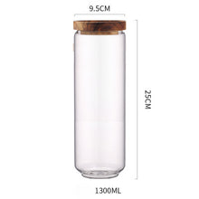 Load image into Gallery viewer, Home Kitchen Acacia Wood Sealed Storage Jar