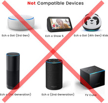 Load image into Gallery viewer, White Power Extension Cord Replacement for Alexa 4Th Gen, Alexa Show 10 (3Rd Gen), Show 8 - DC Flat Charging Plug Cable, 16Ft Long