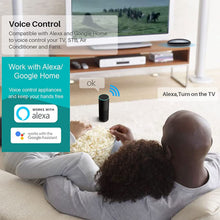 Load image into Gallery viewer, Smart IR Remote Control,All in One Wifi IR Blaster Control, Universal Infrared Remote Control for TV DVD Air Conditioner STB Etc,Compatible with Alexa, Google Assistant No Hub