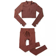 Load image into Gallery viewer, Women's Tight-fitting Moisture Wicking Yoga Suit Suit