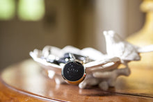 Load image into Gallery viewer, Key Finder Phone Finder Bluetooth Tracker with Replaceable Battery, 200 Feet Range, Amazon Alexa Integrated Skill, Stainless Steel, LED Light, Key Ring Included, Silver Platinum