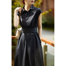 Load image into Gallery viewer, Ladies Cotton POLO Neck Short Sleeve Dress