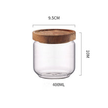 Load image into Gallery viewer, Home Kitchen Acacia Wood Sealed Storage Jar