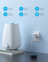 Load image into Gallery viewer, Smart Plug, Wifi Bluetooth Outlets 4 Pack Work with Alexa and Google Assistant, 15A Wifi Plugs with Multiple Timers, Home APP Group Control Remotely, No Hub Required, ETL&FCC Certified