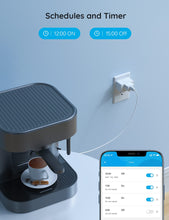 Load image into Gallery viewer, Smart Plug, Wifi Bluetooth Outlets 4 Pack Work with Alexa and Google Assistant, 15A Wifi Plugs with Multiple Timers, Home APP Group Control Remotely, No Hub Required, ETL&FCC Certified