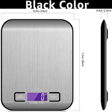 Load image into Gallery viewer, Digital Kitchen Scale 5kg/10kg Food Multi-Function 304 Stainless Steel Balance LCD Display Measuring Grams Ounces Cooking Baking