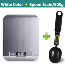 Load image into Gallery viewer, Digital Kitchen Scale 5kg/10kg Food Multi-Function 304 Stainless Steel Balance LCD Display Measuring Grams Ounces Cooking Baking
