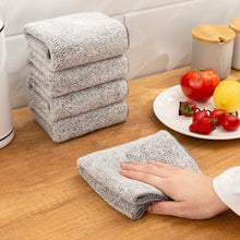 Load image into Gallery viewer, Anti-grease Bamboo Charcoal Dishcloth Microfiber Thickened Super Absorbent Dishcloth Cleaning Wiping Rags Utensils For Kitchen