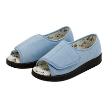 Load image into Gallery viewer, SANDAL, INDOOR/OUTDOOR EASY CLOSURE OPEN TOE - Denim Color
