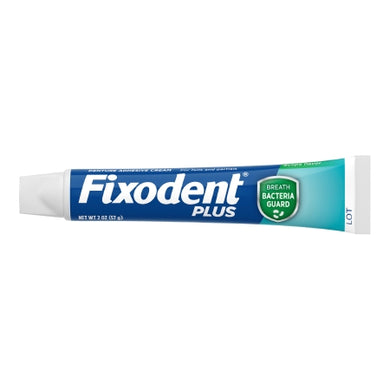 Fixodent Plus Breath Bacteria Guard Cream Denture Adhesive - 2oz