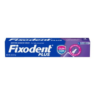 Fixodent Plus Gum Care Cream Denture Adhesive - 2oz