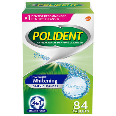 Polident Overnight Whitening Daily Cleanser