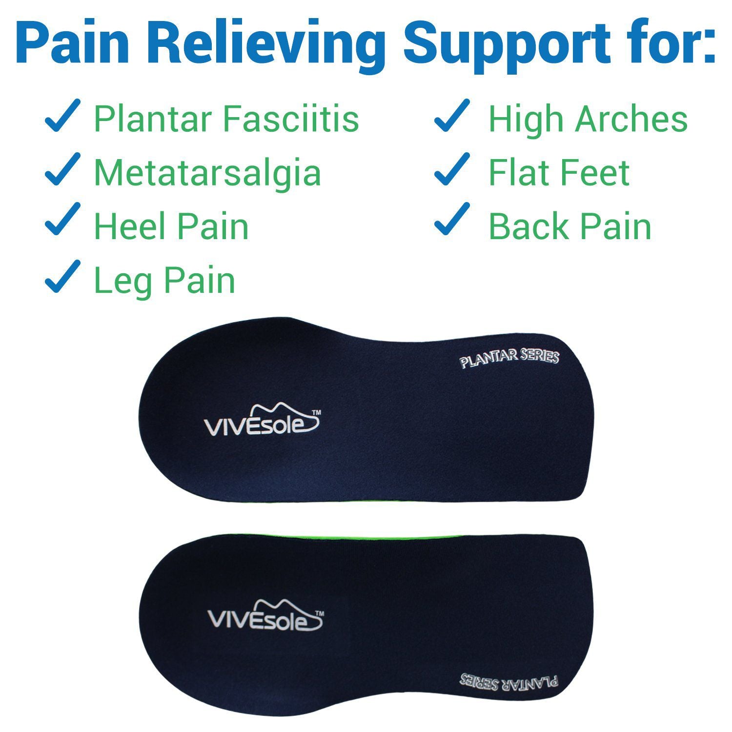 Plantar Series 3/4 Length Insoles – Lifestyle Medical Supplies