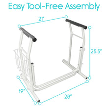 Load image into Gallery viewer, Stand Alone Toilet Rail
