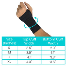 Load image into Gallery viewer, Wrist Compression Sleeve Black
