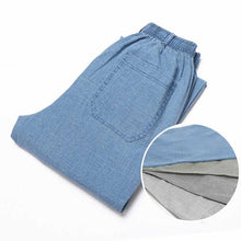 Load image into Gallery viewer, Linen solid color casual pants
