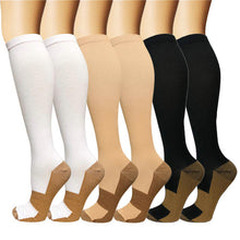 Load image into Gallery viewer, Copper Fiber Long Tube Compression Socks
