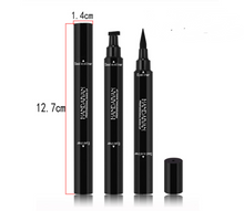 Load image into Gallery viewer, Double-headed seal eyeliner Triangle seal eyeliner 2-in-1 waterproof eyeliner
