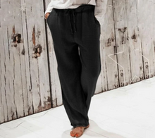 Load image into Gallery viewer, Linen wide-leg pants
