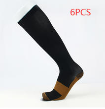 Load image into Gallery viewer, Copper Fiber Long Tube Compression Socks
