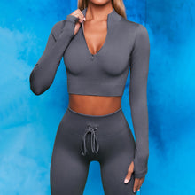 Load image into Gallery viewer, Women&#39;s Tight-fitting Moisture Wicking Yoga Suit Suit
